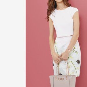 NEW Ted Baker Floral Dress Blush Pink Size 1